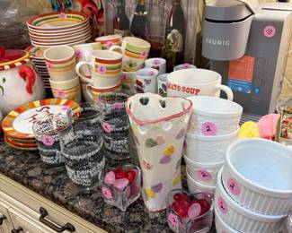Vintage and modern decor, housewares, linens and pottery