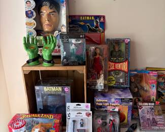 Vintage and modern toys