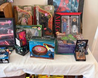 Vintage and modern toys