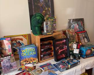 Vintage and modern toys