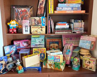 Vintage and modern toys