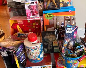 Vintage and modern toys