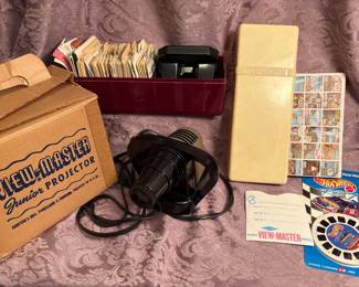 Vintage Viewmaster, Projector And Slides Seattle Worlds Fair, Queen Elizabeth Coronation More