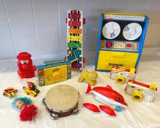 Vintage Playschool Toy Reel To Reel, FisherPrice Story Camera And More