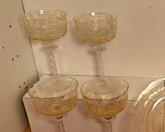 Delicate And Precious Yellow Orchid Glass