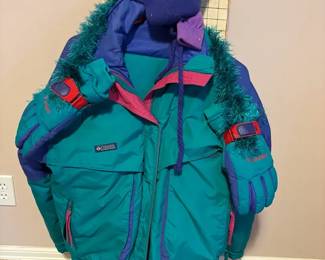 Womens Vintage Columbia Ski Clothing Set