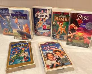 Factory Sealed Disney VHSs