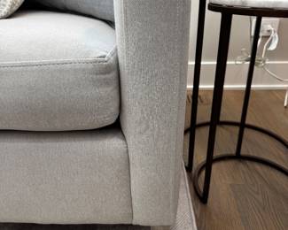 2 Room & Board Stevens sofas 66" each plus ottoman 37" square