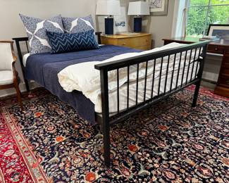 Room and Board metal queen bed - Tempur-Pedic mattress 