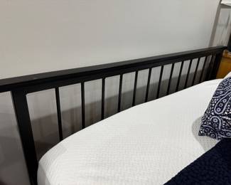 Room and Board metal queen bed - Tempur-Pedic mattress 