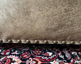 Bernhardt distressed leather sofa  32"h x 86"long x 35"d
