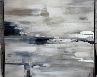 Print on canvas with painted highlights 49" x 49"