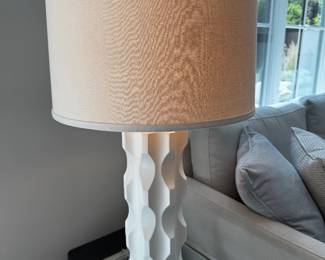 Pr. molded resin lamps - John Richard shades