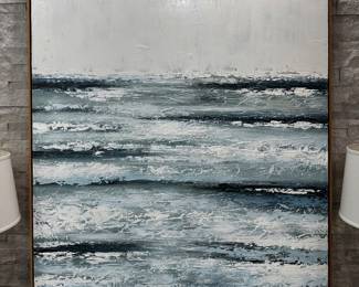 Hand painted copy of Sarah Brooke painting 61.75"h x 59"w