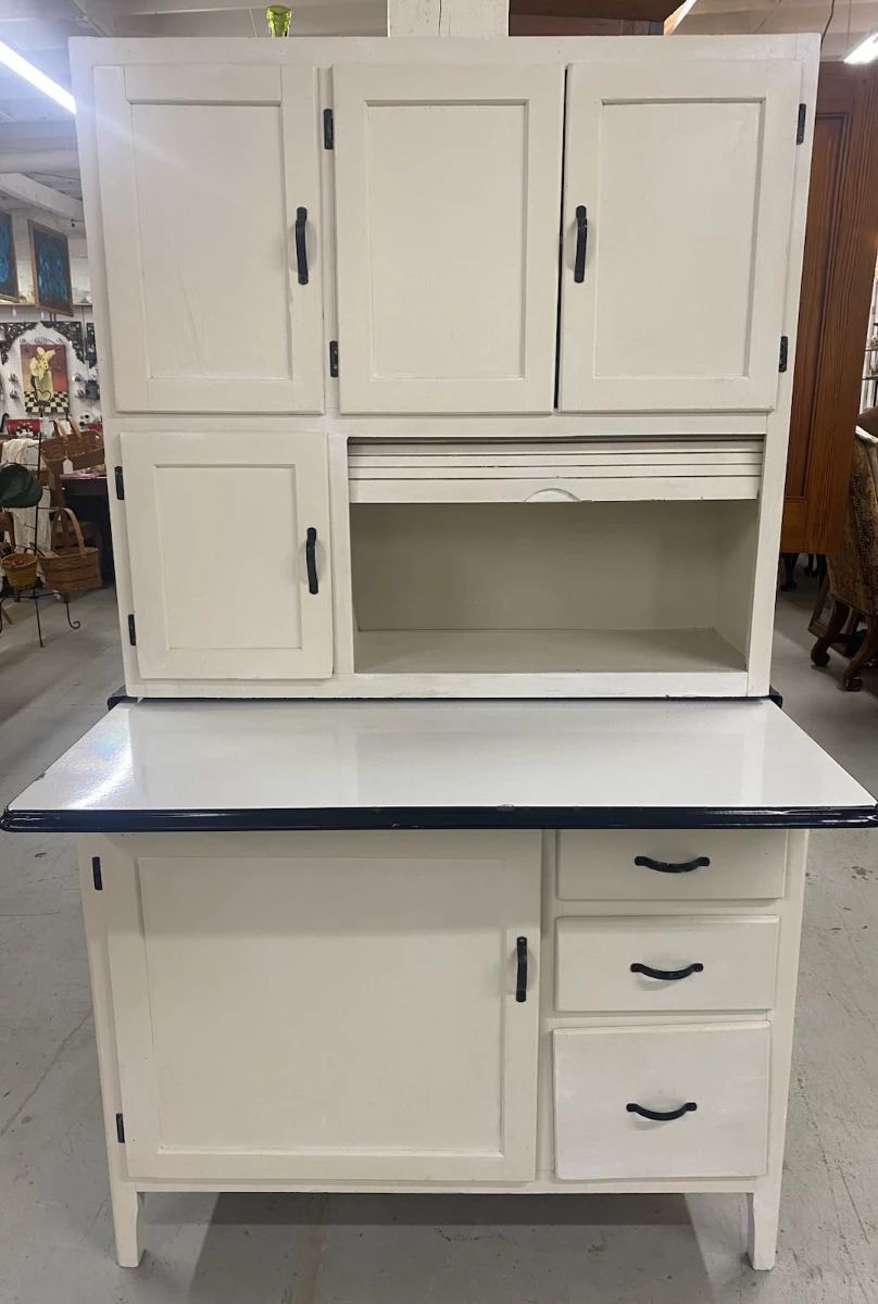 Kitchen Cabinet w/Flour Sifter & Bread Box