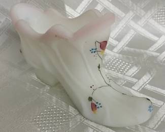 Fenton Artist Signed High Top Shoe