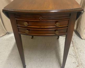 Cherry Dropleaf Table w/Pull Out