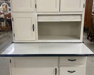 Kitchen Cabinet w/Flour Sifter & Bread Box 