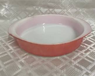 Pyrex Flamingo Pink Round Casserole Dish 