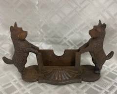 Cast Iron Scottish Terrier Card Holder 