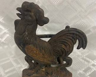 Cast Iron Rooster Napkin Holder 
