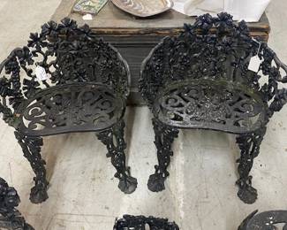 Cast Iron Chairs 