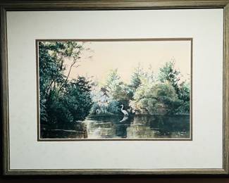 Original Watercolor signed Charles Rowe