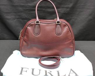 Furla Pebbled Leather Bowler Bag
