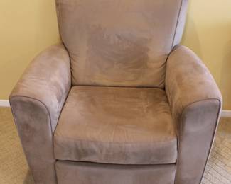 Natuzzi Ultra Suede Recliner
