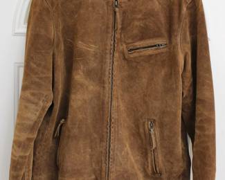 Polo Ralph Lauren Brown Suede Cafe Racer Jacket