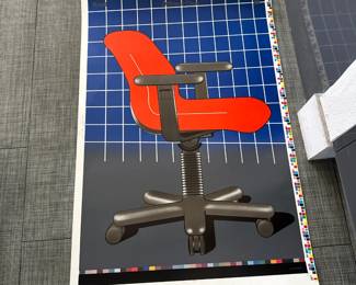 Great Serigraph of knoll chair