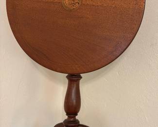Beautiful Antique Inlaid Tilt Top Table