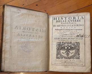 Historia delle Guerre Civili di Francia; Davila, Henrico Caterino; 1642