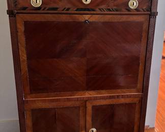 18th Century Louis 16 Secretary with Marble Top