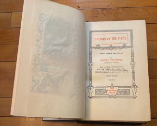 History of the Popes Their Church and State; by Leopold Von Ranke; 3 Vols