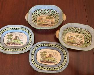 Antique Lattice Serving Set - Unusual