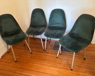 4 Upholstered Modern Dining chairs