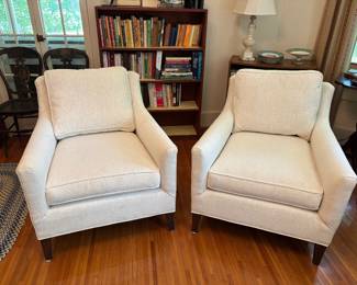 Freshly Recovered Mid- Century Styled Club Chairs