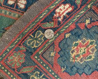 Lovely 5x7 (approx)  Caucasian Rug - Weave Detail