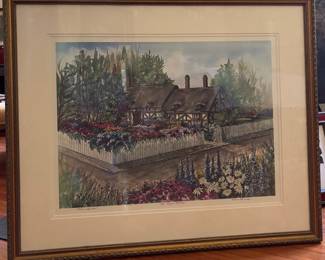 English Cottage Print - Beautifully Framed