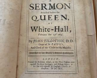 A Sermon Preached before the Queen, at White-Hall, February the 27th, 1690/1; Tillotson, John, D.D. (Dean of St. Paul's; Clerk of the Closet to His Majesty); 1691