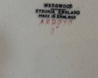 Wedgewood Etruria Patrician Mark
