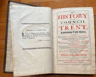 The History of the Council of Trent. Containing Eight Books. London 1671