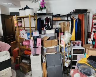 A pic of some of the home health goods before we go through and price/sort them all! Redlight, skincare, etc...