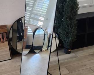 Several Wall & Stand up mirrors in box, this one is 5.5' tall