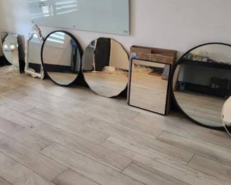 Some smaller mirrors we unwrapped for photos