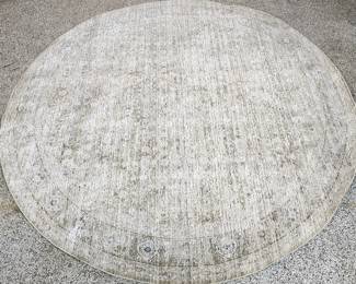 Round washable rug