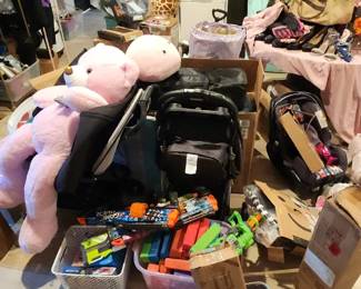 Assortment of baby & kid items, We will sort, organize, & price this before the sale!