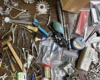 Lots of tools for jewelers and watch repair