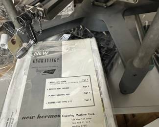 Jewelers Tools Hermes Engravograph user manual